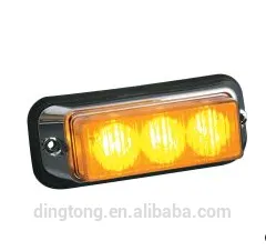 Permanent mount amber LED magnetic mini light bar
