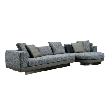 Luxus modernes italienisches Wohnzimmermöbel Hausmöbel Großes Stoff Sofa Set Möbel Wohnzimmer minimalistisch modern