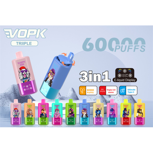 vopk 60k พัฟสามใช้แล้ว