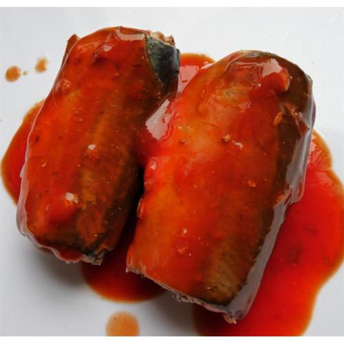 Cavala enlatada peixe com molho de tomate Hot Chili