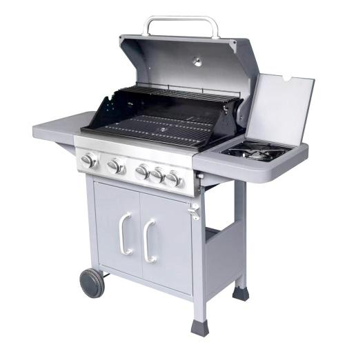 Grill with Side Burner 4 Burners Cabinet Gas Grill Factory