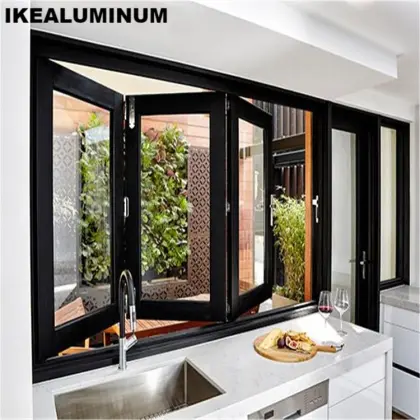 Ikealuminum 2024 Aluminum Balcony Folding Windows and Doors
