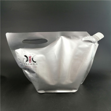 Food-grade fruit juice wine packaging-bag with cut handle