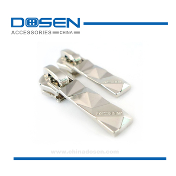 Shiny Custom Silver Emboss Rivets Pattern Decorative Zipper Sliders Zip Puller Zipper Pendant Shoes Garment Handbag Accessories