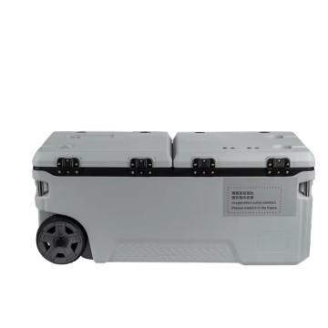 120L Insulated Fishing Ice Cooler Box for Long-Term Food Storage and Outdoor Activities