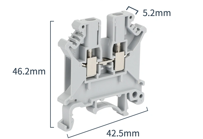 Universal DIN Mounted UK 3n Screw Cage Terminal Blocks