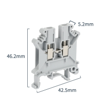 Universal DIN Mounted UK 3n Screw Cage Terminal Blocks