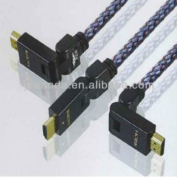 Rotatable 360 degree HDMI cable (hot sale )