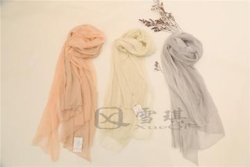 Silk Cashmere Superfine spun  knitted Scarf