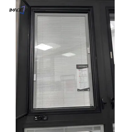 Modern Triple Glazed Aluminium Windows with Soundproof Curtains and Stainless Steel Mesh