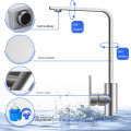 Robinet d'évier de cuisine en acier inoxydable en nickel brossé