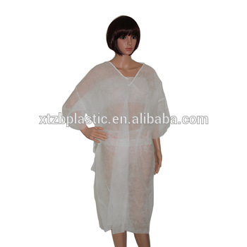 nonwoven disposable kimono for spa/Sauna Coat/gowns