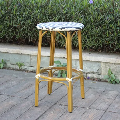 Mid Century Luxury Aluminum Outdoor Dining Chair Frame