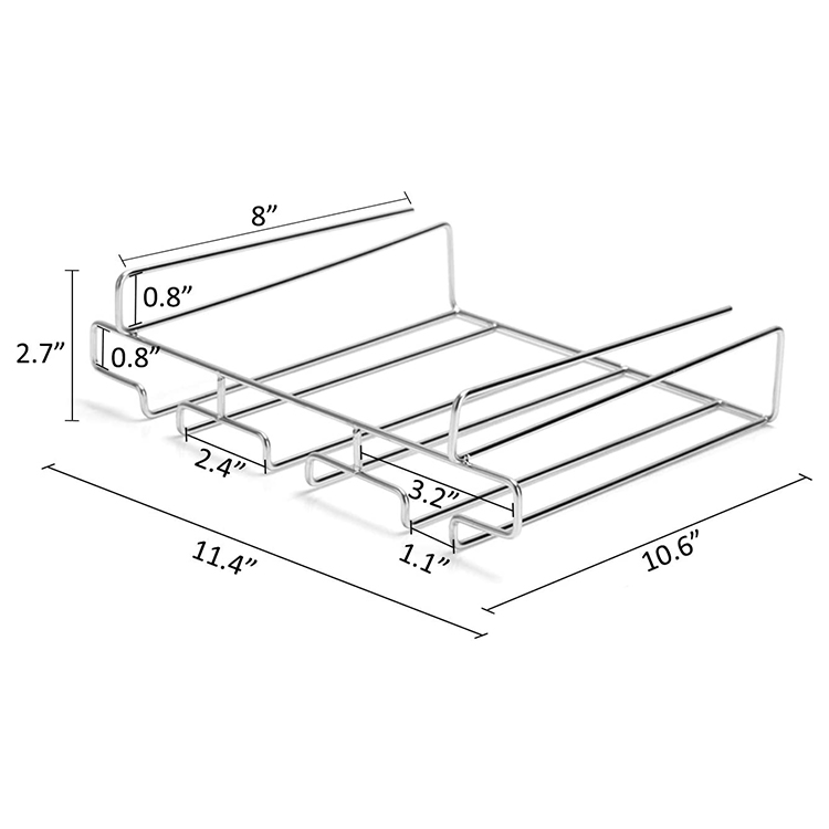 OEM Stainless Steel Under Cabinet Wine Glass Rack