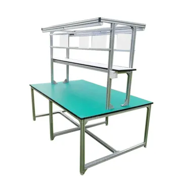 Adjustable Aluminum ESD Assembly Line Workbench with Drawers
