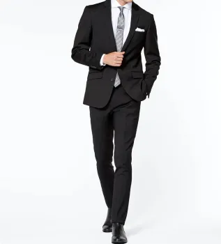 Slim Stretch Suit in black