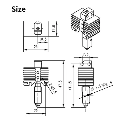 Hardened Steel Nozzle for Bambu Lab X1C Hotend - YouQi CHT Nozzle