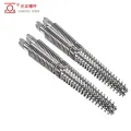 Bimetallic bariles at twin conical screw para sa plastic flooring extruder