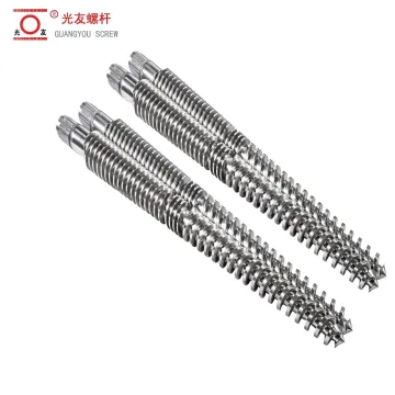 Bimetallic bariles at twin conical screw para sa plastic flooring extruder