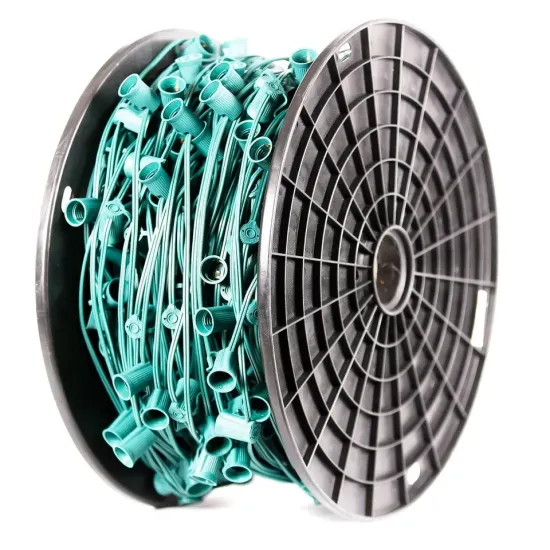 Christmas Light Spool 800 Sockets 15 Inch Spacing E17 Base C9
