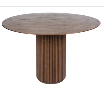 Modern Round Solid Wood Dining Table Restaurant Furniture
