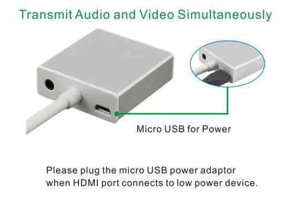 HDMI to Computer VGA audio converter