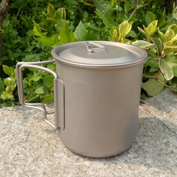 Tazze da campeggio in titanio per escursioni all'aperto e zaino in spalla: Opzioni portatili e pieghevoli polari Everest 350 ml, 500 ml e 750 ml