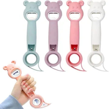 4-in-1 Multi-functional Beer Can & Jar Lid Opener - Handheld Easy Opening Kitchen Tool