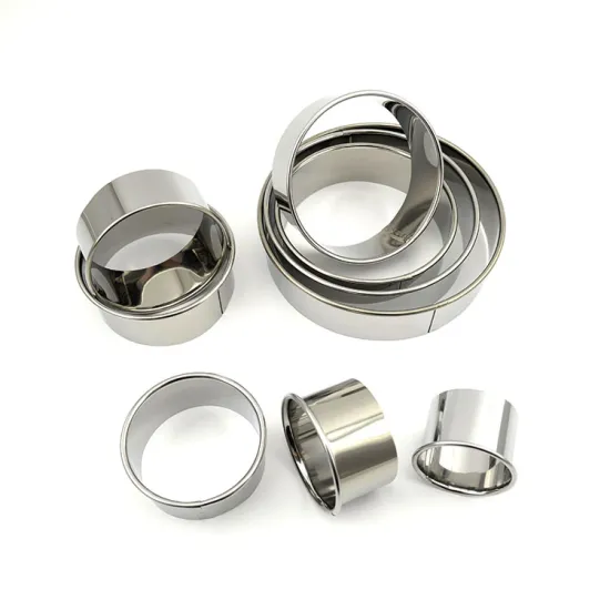 9-Piece Stainless Steel Cake Mold Set: Perfect for Mousse, Fondant, and Baking Desserts