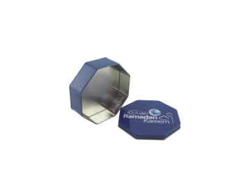 octagon tin, octagonal box, octagonal case