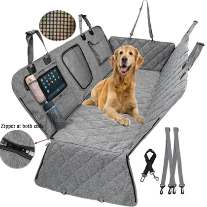 CHENGHUI Waterproof Dog Car Seat Covers with Mesh Window
