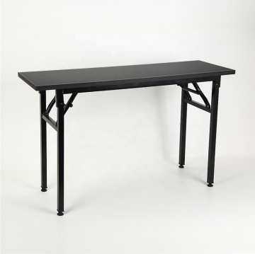 120cm Black Rectangle Meeting Table for Reception