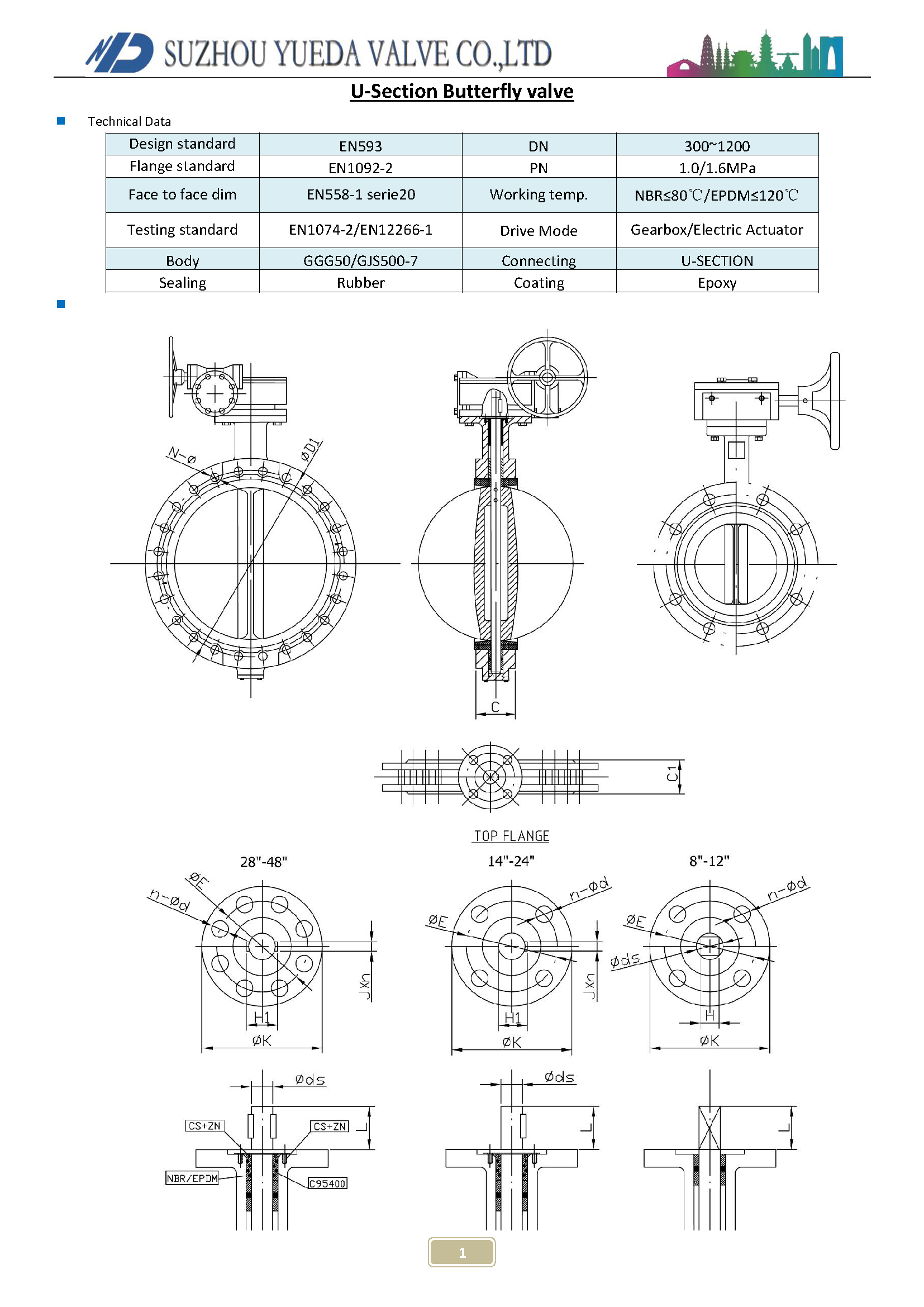 U-SECTION BUTTERFLY VALVE_1 U-SECTION BUTTERFLY VALVE_1
