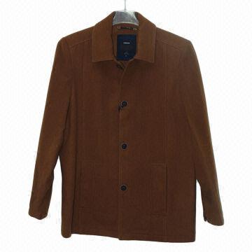 Men's winter jacket, made of woolen fabric