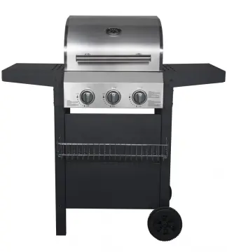 Outdoor 3 Burner Gas Grill with Folding Table