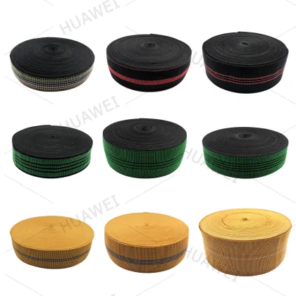 Black Elastic Belt Sofa Webbing Rolls