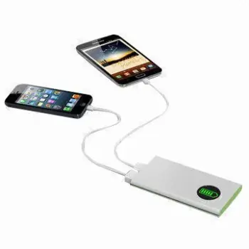 Li-polymer/12,000mAh/Dual USB Output Charger for iPad, iPad Air, iPhone 4, iPhone 5 Samsung