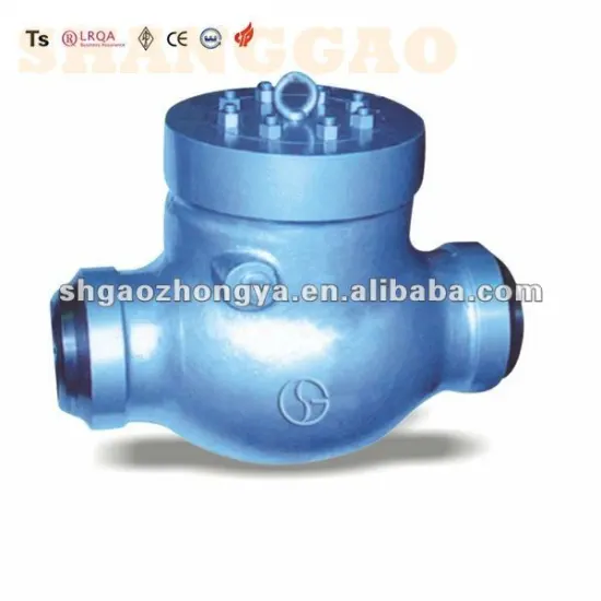 "Class 600" check valve prevent the reverse flow of medium