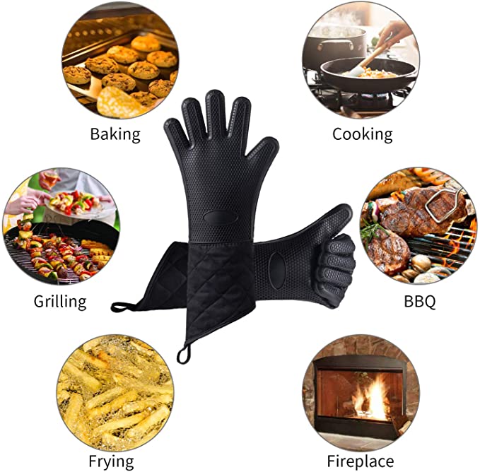 Heat Resistant Silicone Bbq Gloves