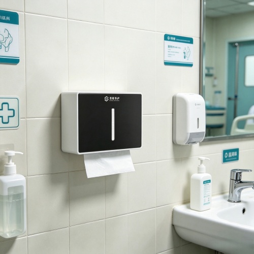 Suporte para papel higiênico montado na parede