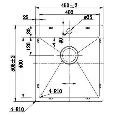 HA04551R10 Line drawing