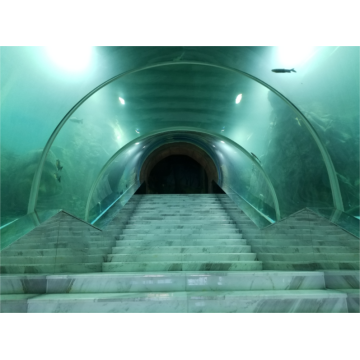 Túnel de acuario acrílico de cliente grande de lujo