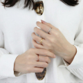Vrouwelijke ringen 925 zilveren luxe solitaire ringen