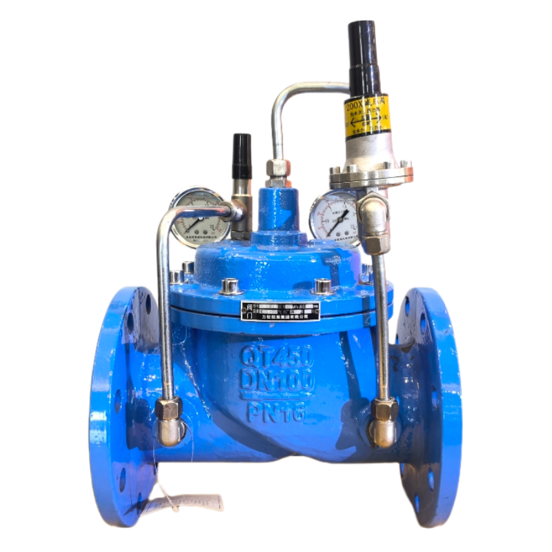 Flange pressure reducing valve