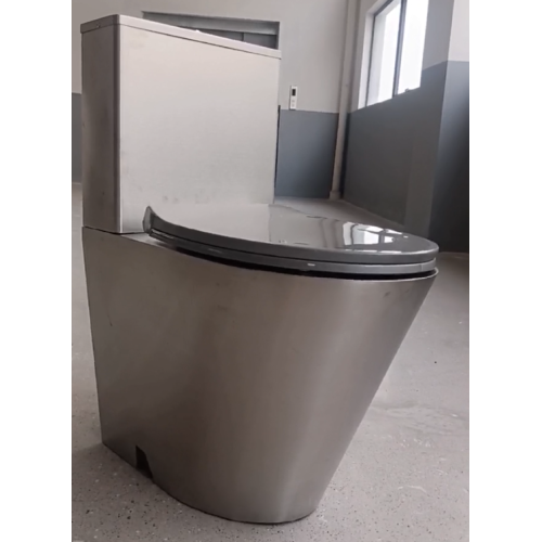 Robuste Toilette aus Edelstahl für eine lange Nutzungsdauer