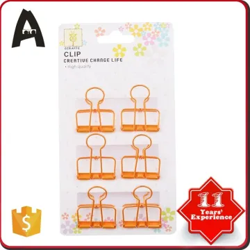 Latest style factory directly metal stationery folder binder clips