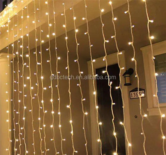 3x6 Wedding Twinkle Snowflake Church White Window String Led Christmas Curtain Waterfall Light