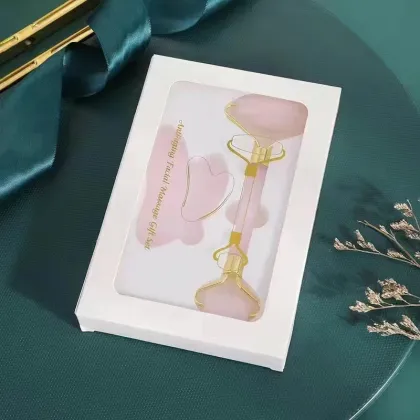 Jade Facial Double-Headed Roller Cervical Massager