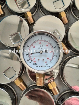 compound pressure gauge with bottom connection