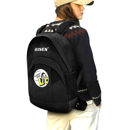 Black outdoor fashion sports waterproof backpack